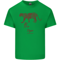 Chinese Zodiac Shengxiao Year of the Tiger Mens Cotton T-Shirt Tee Top Irish Green