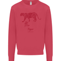 Chinese Zodiac Shengxiao Year of the Tiger Mens Sweatshirt Jumper Heliconia