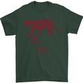 Chinese Zodiac Shengxiao Year of the Tiger Mens T-Shirt Cotton Gildan Forest Green