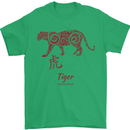 Chinese Zodiac Shengxiao Year of the Tiger Mens T-Shirt Cotton Gildan Irish Green