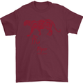 Chinese Zodiac Shengxiao Year of the Tiger Mens T-Shirt Cotton Gildan Maroon