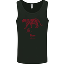 Chinese Zodiac Shengxiao Year of the Tiger Mens Vest Tank Top Black