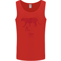 Chinese Zodiac Shengxiao Year of the Tiger Mens Vest Tank Top Red