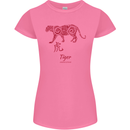 Chinese Zodiac Shengxiao Year of the Tiger Womens Petite Cut T-Shirt Azalea