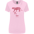Chinese Zodiac Shengxiao Year of the Tiger Womens Wider Cut T-Shirt Light Pink