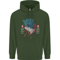Chinese Zodiac Year of the Rooster Childrens Kids Hoodie Forest Green