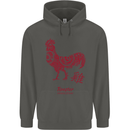 Chinese Zodiac Year of the Rooster Childrens Kids Hoodie Storm Grey