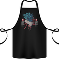 Chinese Zodiac Year of the Rooster Cotton Apron 100% Organic Black