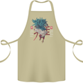 Chinese Zodiac Year of the Rooster Cotton Apron 100% Organic Khaki