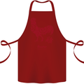 Chinese Zodiac Year of the Rooster Cotton Apron 100% Organic Maroon