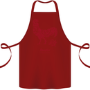 Chinese Zodiac Year of the Rooster Cotton Apron 100% Organic Maroon