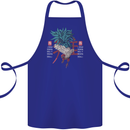 Chinese Zodiac Year of the Rooster Cotton Apron 100% Organic Royal Blue