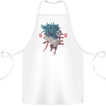 Chinese Zodiac Year of the Rooster Cotton Apron 100% Organic White