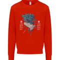 Chinese Zodiac Year of the Rooster Kids Sweatshirt Jumper Bright Red