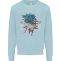 Chinese Zodiac Year of the Rooster Kids Sweatshirt Jumper Light Blue