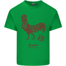 Chinese Zodiac Year of the Rooster Kids T-Shirt Childrens Irish Green