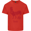 Chinese Zodiac Year of the Rooster Kids T-Shirt Childrens Red