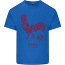 Chinese Zodiac Year of the Rooster Kids T-Shirt Childrens Royal Blue