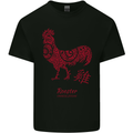 Chinese Zodiac Year of the Rooster Mens Cotton T-Shirt Tee Top Black