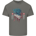 Chinese Zodiac Year of the Rooster Mens Cotton T-Shirt Tee Top Charcoal
