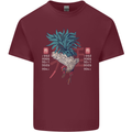 Chinese Zodiac Year of the Rooster Mens Cotton T-Shirt Tee Top Maroon
