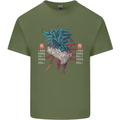 Chinese Zodiac Year of the Rooster Mens Cotton T-Shirt Tee Top Military Green