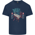 Chinese Zodiac Year of the Rooster Mens Cotton T-Shirt Tee Top Navy Blue