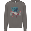 Chinese Zodiac Year of the Rooster Mens Sweatshirt Jumper Charcoal