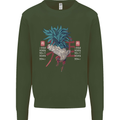 Chinese Zodiac Year of the Rooster Mens Sweatshirt Jumper Forest Green