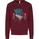 Chinese Zodiac Year of the Rooster Mens Sweatshirt Jumper Maroon