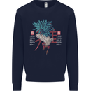 Chinese Zodiac Year of the Rooster Mens Sweatshirt Jumper Navy Blue