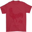 Chinese Zodiac Year of the Rooster Mens T-Shirt Cotton Gildan Red