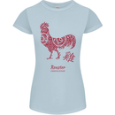 Chinese Zodiac Year of the Rooster Womens Petite Cut T-Shirt Light Blue