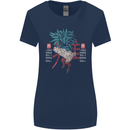 Chinese Zodiac Year of the Rooster Womens Wider Cut T-Shirt Navy Blue
