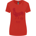Chinese Zodiac Year of the Rooster Womens Wider Cut T-Shirt Red