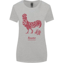 Chinese Zodiac Year of the Rooster Womens Wider Cut T-Shirt Sports Grey