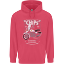 Chips Police Motorcycle Drama Motorbike Childrens Kids Hoodie Heliconia