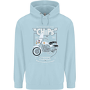 Chips Police Motorcycle Drama Motorbike Childrens Kids Hoodie Light Blue