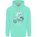 Chips Police Motorcycle Drama Motorbike Childrens Kids Hoodie Peppermint