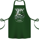 Chips Police Motorcycle Drama Motorbike Cotton Apron 100% Organic Forest Green
