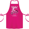 Chips Police Motorcycle Drama Motorbike Cotton Apron 100% Organic Pink