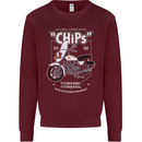 Chips Police Motorcycle Drama Motorbike Kids Sweatshirt Jumper Maroon