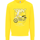 Chips Police Motorcycle Drama Motorbike Kids Sweatshirt Jumper Yellow