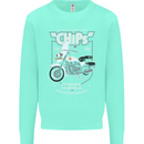 Chips Police Motorcycle Drama Motorbike Mens Sweatshirt Jumper Peppermint