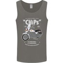 Chips Police Motorcycle Drama Motorbike Mens Vest Tank Top Charcoal