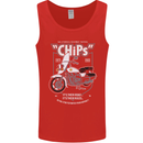 Chips Police Motorcycle Drama Motorbike Mens Vest Tank Top Red