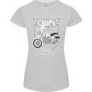 Chips Police Motorcycle Drama Motorbike Womens Petite Cut T-Shirt Sports Grey