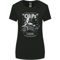 Chips Police Motorcycle Drama Motorbike Womens Wider Cut T-Shirt Black