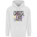 Choose Life Childrens Kids Hoodie White