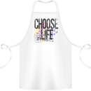 Choose Life Cotton Apron 100% Organic White